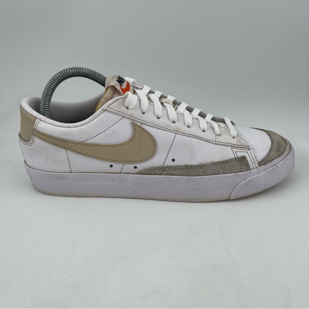 Nike Women’s Blazer Low 77 White Tan DC4769-106 Lace-Up Athletic Shoes - Size 9